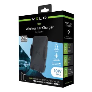 VWC10ZB – FAST WIRELESS CAR CHARGING PAD – VENT MOUNTED – 10W
