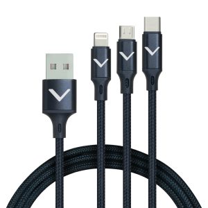VACLM100B12 - 3-in-1 USB POWER CABLE - 1.2M